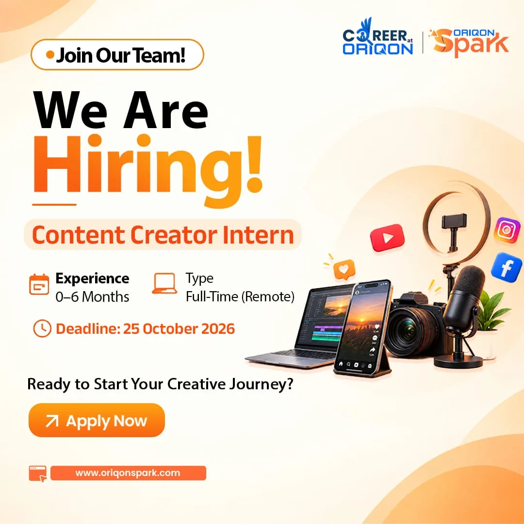 CONTENT CREATOR INTERN Poster